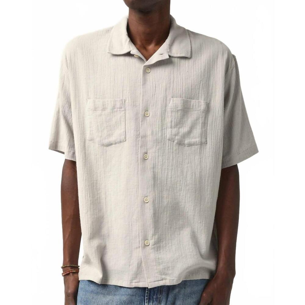 NEW CORRIDOR high twist shirt in grey